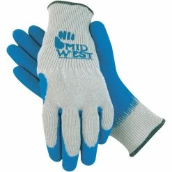 Coupon ⌛ Midwest Gloves & Gear Men's Rubber 🧥 Coated Non Slip Knit Gloves 🔔
