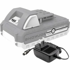 Best Sale 👏 Snow Joe + Sun Joe 24V-2AMP-SK1 24V ION+ Starter Kit With 2Ah Battery + Charger 😀