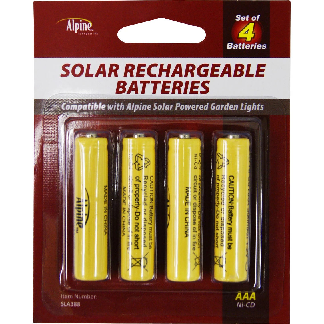 Flash Sale ๐ Alpine Replacement Rechargeable AAA Batteries For Solar Powered Garden Lights 4 Pk. ๐ฅ 3 Flash Sale ๐ Alpine Replacement Rechargeable AAA Batteries For Solar Powered Garden Lights 4 Pk. ๐ฅ