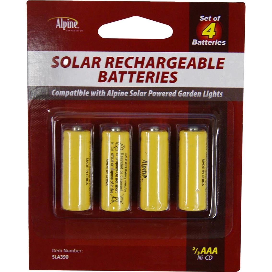 Cheap 🌟 Alpine Replacement Solar Rechargeable Batteries For Solar Power Garden Lights 4 Ct. 🔥 3 Cheap 🌟 Alpine Replacement Solar Rechargeable Batteries For Solar Power Garden Lights 4 Ct. 🔥