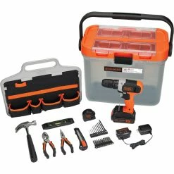 Discount 👏 Black + Decker 20V MAX Cordless Drill With 28 Pc. Home Project Kit 🎁 -Patio Garden Garage Sales unnamed file 1219
