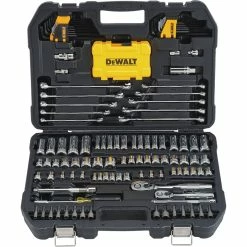 Hot Sale ⭐ DeWalt 142 Pc. 1/4 In. & 3/8 In. Drive Mechanics Tool Set ⭐