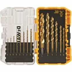 New ๐ DeWalt Pilot Point Titanium Drill Bit 14 Pc. Set ๐