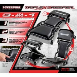 Brand new 🔔 Powerbuilt 42 In. Triplex Creeper 👏