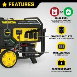 Coupon 🎉 Champion 3500W Dual Fuel Portable Generator With Electric Start 😀 -Patio Garden Garage Sales unnamed file 1518