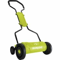 Discount 😉 Sun Joe MJ1800M 18 In. Quad Wheel, 5 Position Silent Push Reel Mower 😍