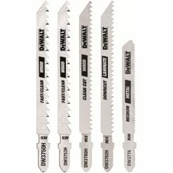 Buy 🔥 DeWalt 5 Pc. T-Shank Jig Saw Blade Set ⌛
