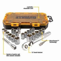 Best Sale 🎁 DeWalt 1/2 In. Drive Combination Socket 23 Pc. Set 👏 -Patio Garden Garage Sales unnamed file 312