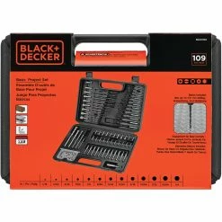 Budget 💯 Black & Decker Black + Decker 109 Pc. Combination Set Drill Bits 👏 -Patio Garden Garage Sales unnamed file 364