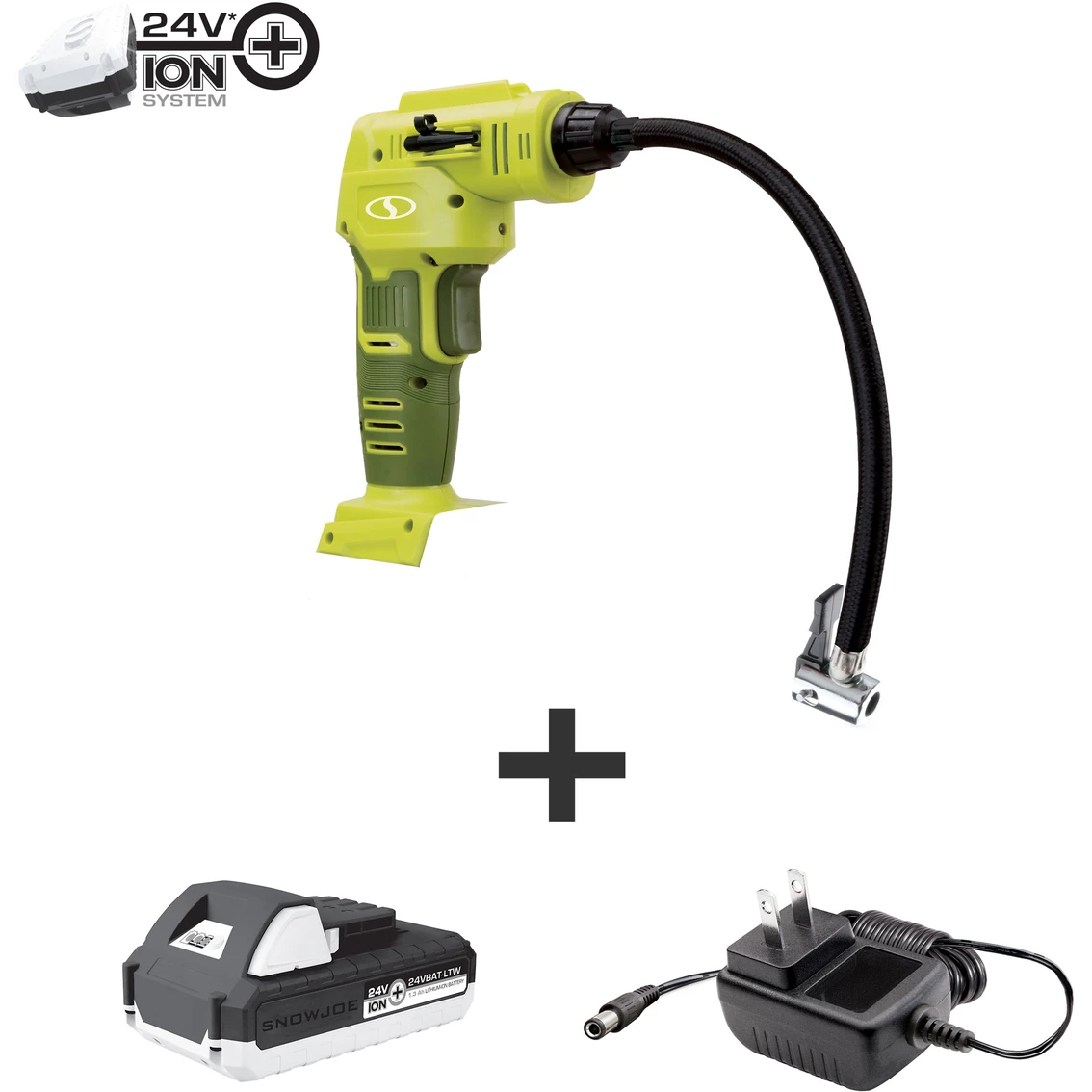 Promo 😍 Sun Joe 24V ION+ Cordless Air Compressor With 1.3 Ah Battery + Charger 💯 3 Promo 😍 Sun Joe 24V ION+ Cordless Air Compressor With 1.3 Ah Battery + Charger 💯