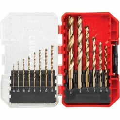 Outlet 🔥 CRAFTSMAN 14 Pc. Gold Oxide Drill Bit Set 😉