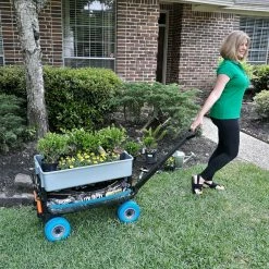 New 🌟 Other Brands Mighty Max Cart, Silver And Blue ⌛ -Patio Garden Garage Sales unnamed file 874