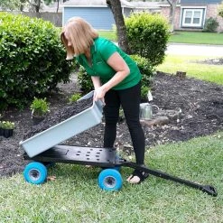 New 🌟 Other Brands Mighty Max Cart, Silver And Blue ⌛ -Patio Garden Garage Sales unnamed file 875